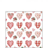 Szalvéta Szíves háromrétegű papírszalvéta 25x25 cm 20db-os Lovely Hearts