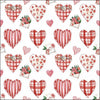 Szalvéta Szíves háromrétegű papírszalvéta 33x33 cm 20db-os Lovely Hearts