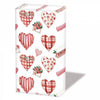 Papírzsebkendő Szíves háromrétegű papírzsebkendő 10 db-os Lovely Hearts