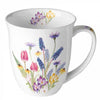 Bögre Tavaszi virág mintás porcelán bögre Hello spring