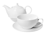 Duo Raphael fehér porcelán teázó szett - 1 személyes - 300/550 ml
