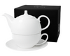 Duo Raphael fehér porcelán teázó szett - 1 személyes - 300/550 ml