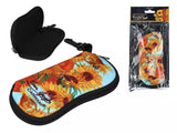 Legyező Textil bevonatú puha szemüvegtok Van Gogh Napraforgók