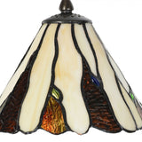 Asztali lámpa Tiffany asztali lámpa Ø 20x60 cm bézs barna