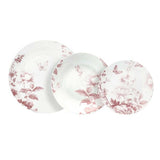 Tognana MOON VIE EN ROSE 18 részes porcelán étkészlet