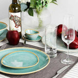 Tognana Trend Split desszertes tányér 20 cm türkiz porcelán