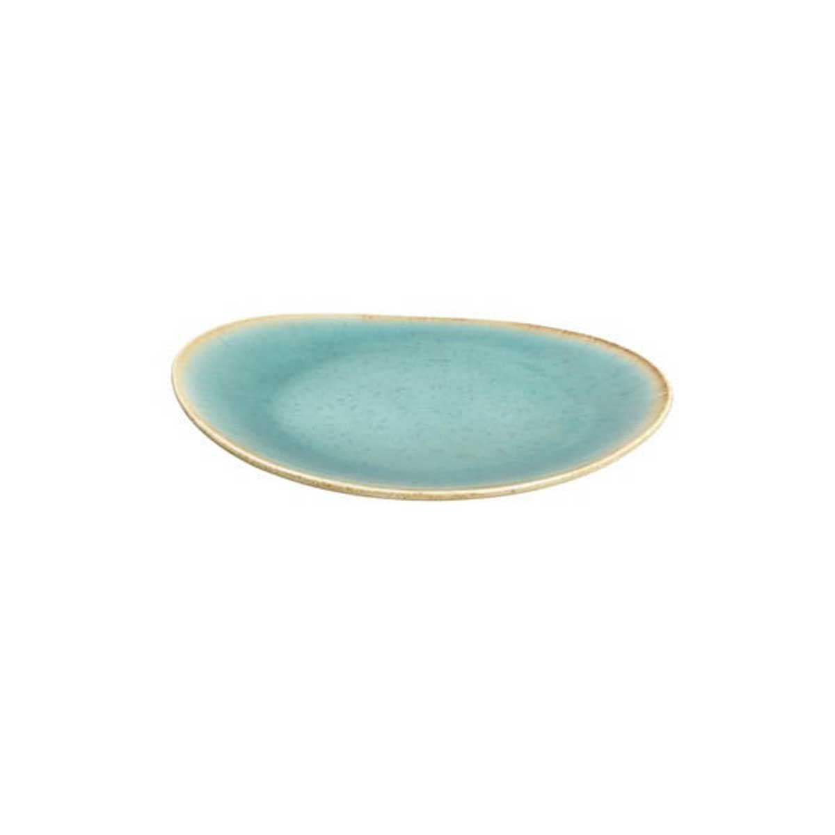 Tognana Trend Split desszertes tányér 20 cm türkiz porcelán