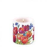 Gyertya Tulipános átvilágítós viasz gyertya kicsi Tulips of joy
