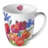 Bögre Tulipános porcelán bögre Tulips of joy 400 ml