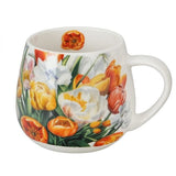 Tulipános porcelán öblös bögre – 430 ml