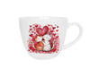 Bögre, csésze Valentin napi porcelán bögre szerelmes cicák 460 ml