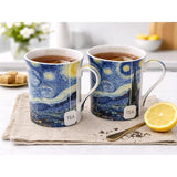 Van Gogh Csillagos éj porcelán bögre szett 300 ml - szív díszdobozos