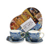 Van Gogh Csillagos éj porcelán csésze aljjal, kanállal szett - 250 ml - díszdobozos