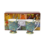 Van Gogh Íriszek porcelán bögre szett kanállal 300 ml - díszdobozos