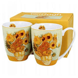 Porcelán bögre szett 2 személyes van Gogh Napraforgók