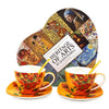 Van Gogh Napraforgók porcelán csésze aljjal kanállal szett 250 ml - szív díszdobozos
