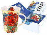 Bögre, csésze Van Gogh porcelán bögre díszdobozban 350 ml Pipacsok és százszorszépek