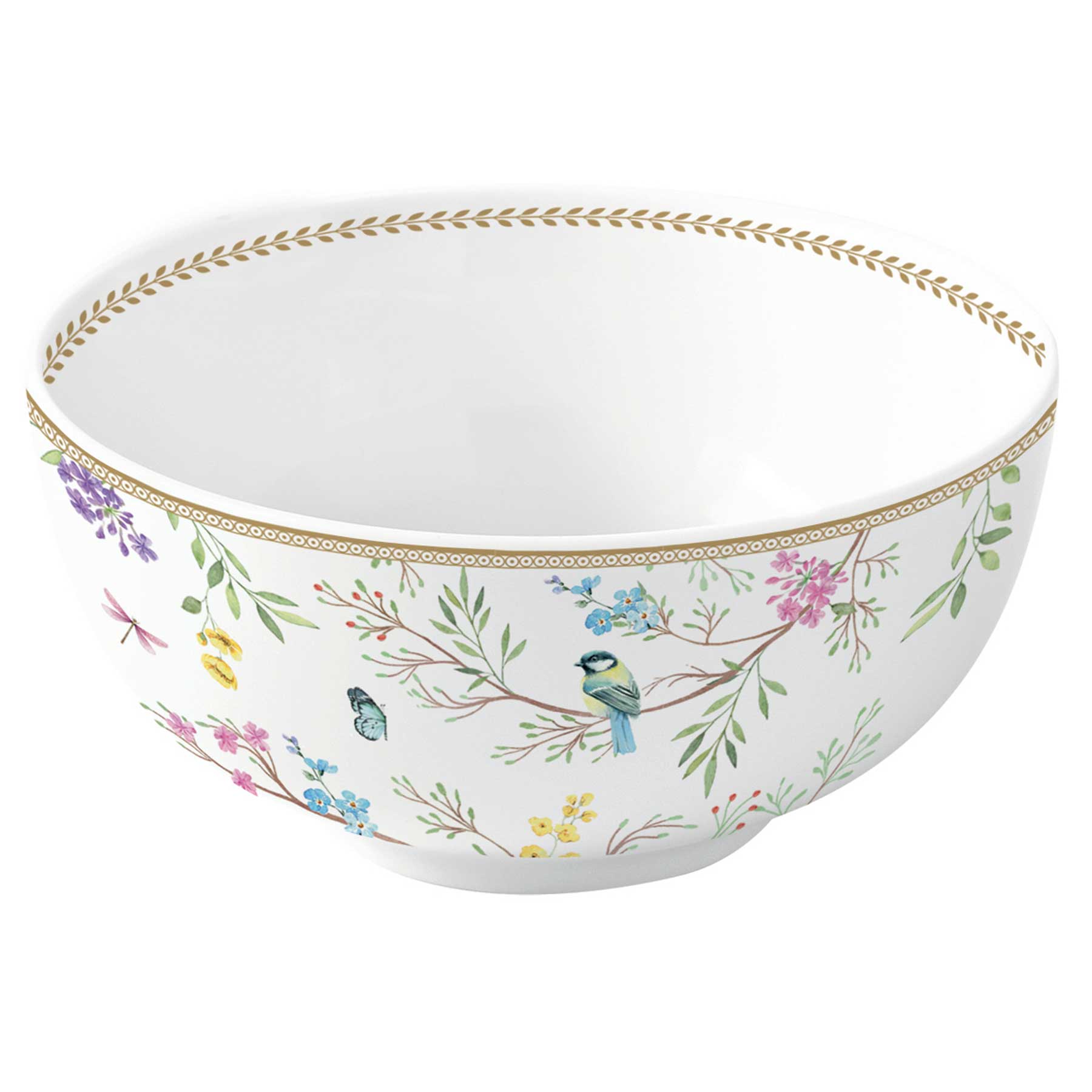 Tálka Vintage porcelán táka 12 cm Birds Melody