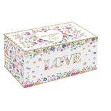 Virág mintás porcelán bögre szett 2 db-os 320 ml díszdobozban Easy Life Mon Amour