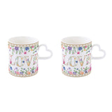 Virág mintás porcelán bögre szett 2 db-os 320 ml díszdobozban Easy Life Mon Amour