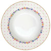 Virág mintás porcelán mélytányér szív díszes peremmel Easy Life Mon Amour
