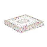 Virág mintás porcelán szív alakú kínáló tálca 20x19 cm díszdobozban Easy Life Mon Amour