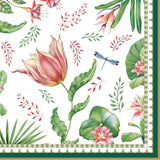 Szalvéta Virágos háromrétegű papírszalvéta 33x33 cm Botanic Chic
