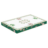 Bögre Virágos porcelán kínáló ovális tálca 35x23,5 cm díszdobozban Botanic Chic
