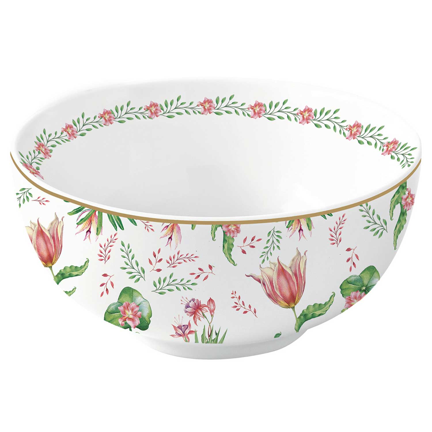 Tálka Virágos porcelán tálka 12 cm Botanic Chic