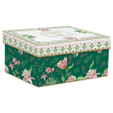 Teáskanna Virágos porcelán teáskanna 600 ml fémszűrővel pohárral díszdobozban Botanic Chic