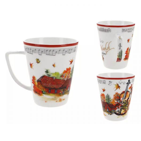 Vivaldi Ősz porcelán bögre díszdobozban - 400 ml