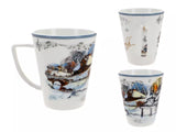 Vivaldi porcelán bögre díszdobozban - 400 ml Négy évszak Tél