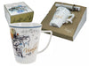 Vivaldi porcelán bögre díszdobozban - 400 ml Négy évszak Tél