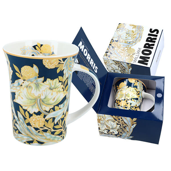 Teáskanna William Morris porcelán bögre díszdobozban - 350 ml