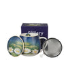 Monet porcelán öblös teás bögre fém szűrővel - 430 ml - Vízililiom
