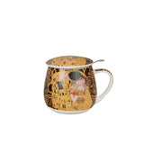 Porcelán szűrős 430 ml bögreKlimt A Csók díszdobozban