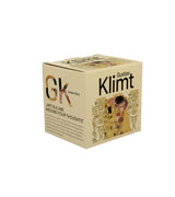 Porcelán teás bögre tetővel fém szűrővel 430 ml díszdobozban Gustav Klimt A Csók ekrü