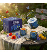 Kiskanál szett 2 db-os arany színű rozsdamentes acél Van Gogh Csillagos éj