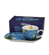 Porcelán reggeliző csésze aljal 450ml ajándék díszdobozban Van Gogh Csillagos éj