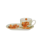 Porcelán reggeliző csésze aljjal 450 ml Van Gogh Napraforgók