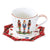 Bögre, csésze Porcelán diótörő teás csésze + alj Vintage Nutcracker