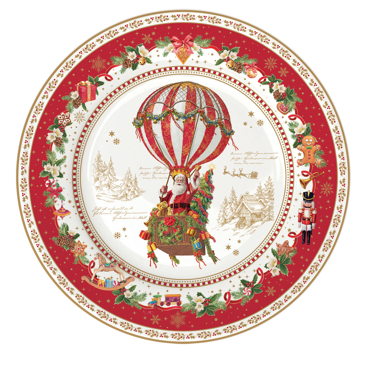Tányér, étkészlet 18 részes karácsonyi porcelán étkészlet Christmas Memories