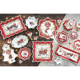 Tányér, étkészlet 18 részes karácsonyi porcelán étkészlet Christmas Memories
