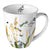 Bögre, csésze Porcelán bögre Ornamental Flowers White