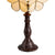 Asztali lámpa Tiffany asztali lámpa krém virágos 38 cm