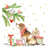Szalvéta Karácsonyi papírszalvéta Christmas Dog 33x33 cm