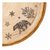 Szalvéta Karácsonyi fatörzs mintájú papírszalvéta, Forest stamps rondo 32 cm