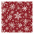 Szalvéta Karácsonyi papírszalvéta  Christmas Snowflakes 33x33 cm