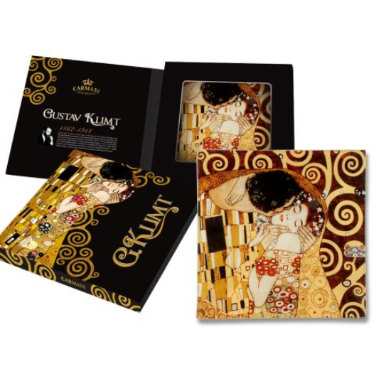 Tányér, étkészlet Üvegtányér Klimt:The Kiss