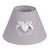 Lámpabúra Lámpaernyő szürke fehér szív dekorral Ø 22*15 cm